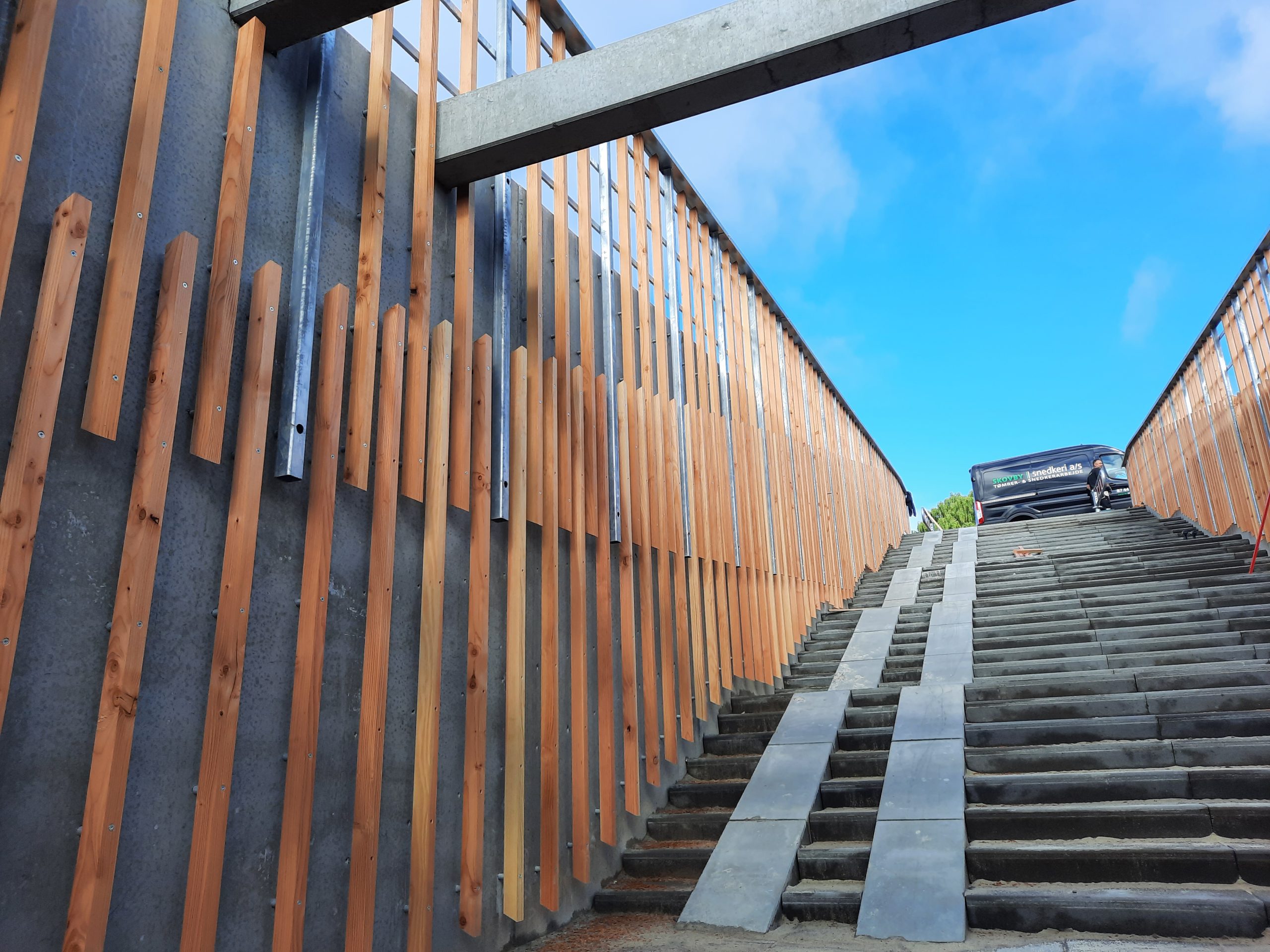 Billede fra arbejde med undergangstunnel til letbane overkørsel