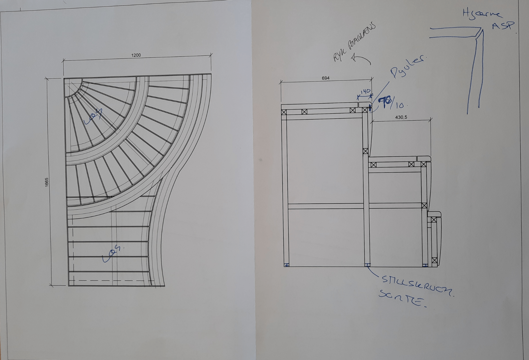 Billede af byggetegning
